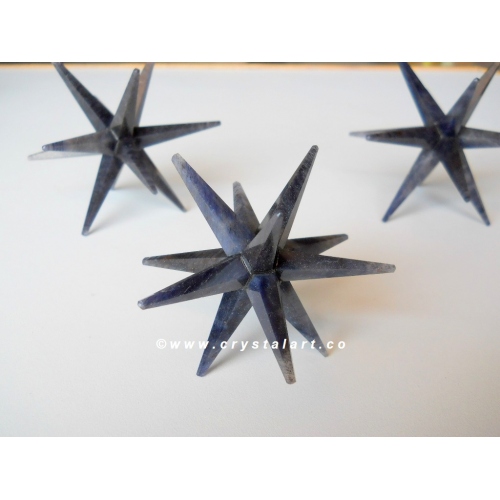 Blue Aventurine 12 Point Merkaba Star
