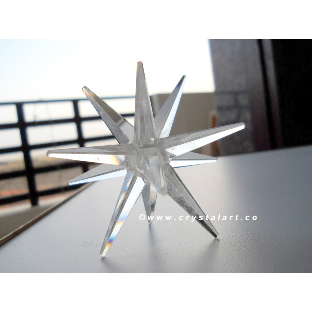 Clear Quartz 12 Point Merkaba Star