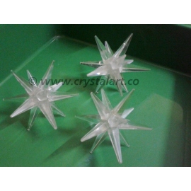 Crystal Quartz 16 Point Star