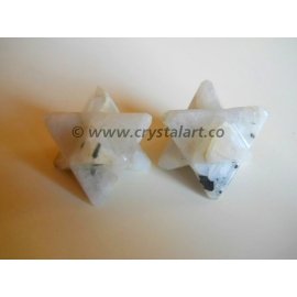 Rainbow Moonstone Merkaba Star