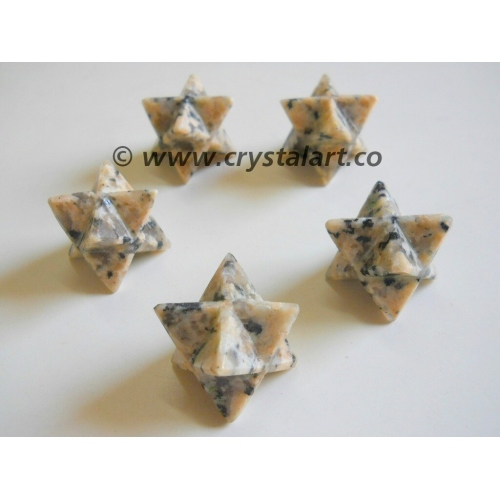 Dalmation Jasper Agate Merkaba Star