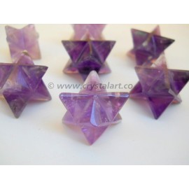 Amethyst Agate Merkaba Star