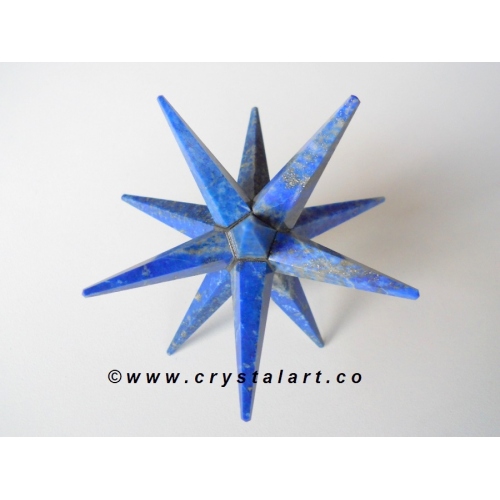 Lapis Lazuli 12 Point Merkaba Star