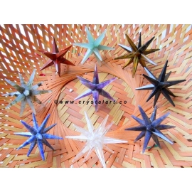 Mix Gemstone 12 Point Merkaba Star