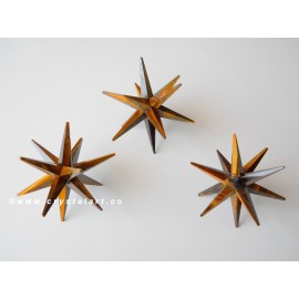 Tiger Eye 12 Point Merkaba Star