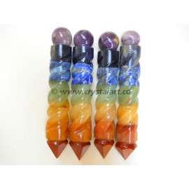 Chakra Bonded Twisted Massage Wands