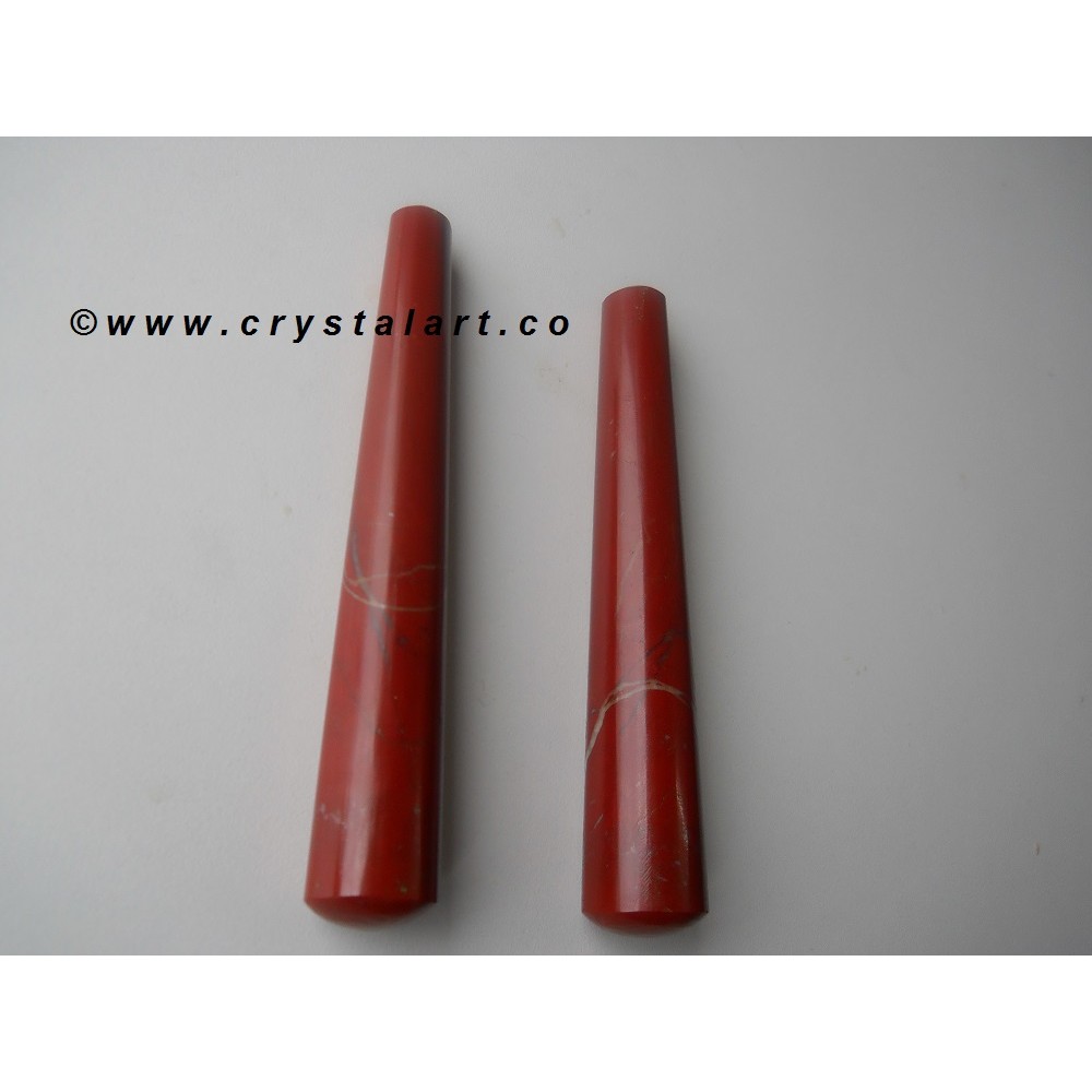 Red Jasper Agate Plane Massage Wands