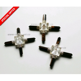 Tiger Eye Crystal Pyramid Energy Generator Tools