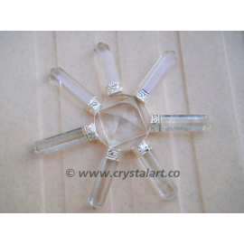 Crystal Quartz Pyramid 7 Point Energy Generator Tools