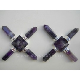 Amethyst Agate Pyramid Energy Generator Tools