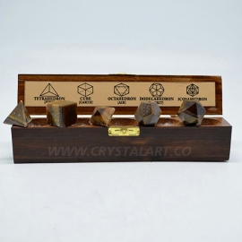 Tiger Eye Sacred Geometry Set