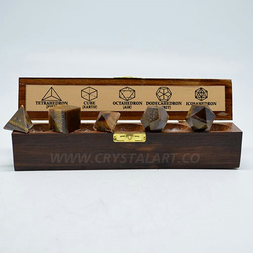 Tiger Eye Sacred Geometry Set