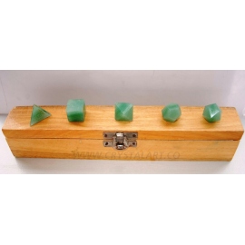 Green Jade Sacred Geometry Set