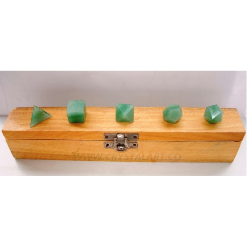 Green Jade Sacred Geometry Set