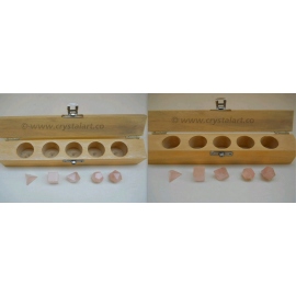Rose Quartz 5 Piece Sacred Geometry Set