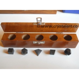 Black Agate 5 Piece Geometry Set