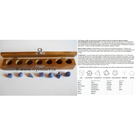 Lapis Sacred Geometry 7 Piece Set
