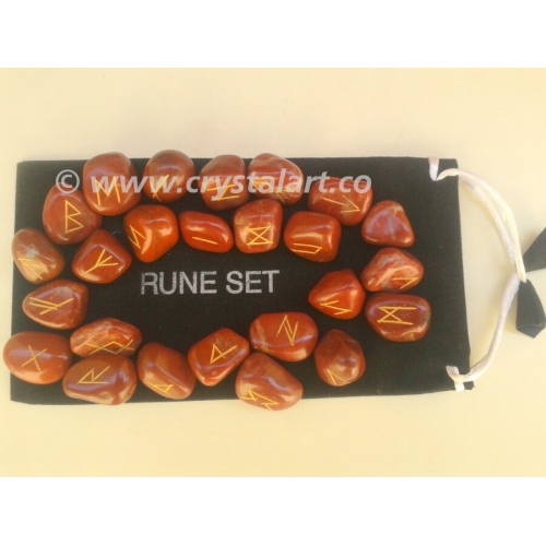 Red-Jasper Rune Set