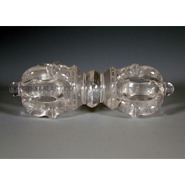 Clear Crystal Quartz Carved Dorje