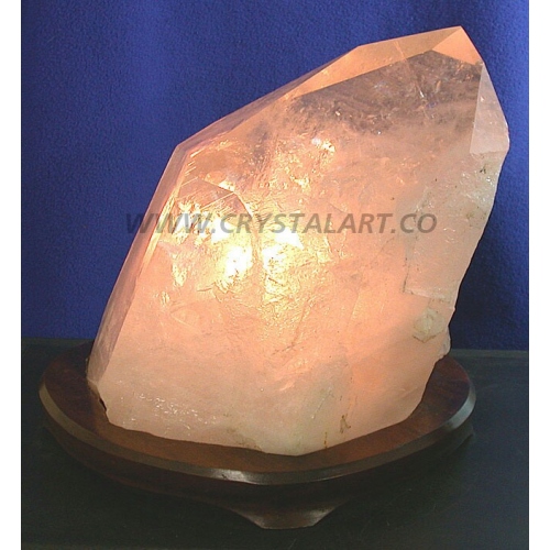 Clear Crystal Quartz Candle holder