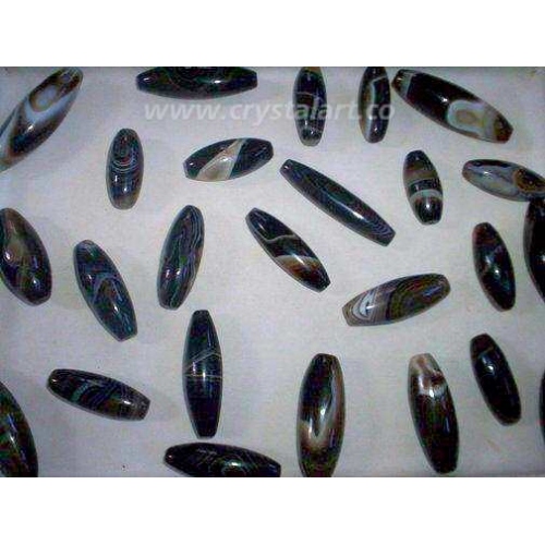 Black Banded Onyx Taper Pipe