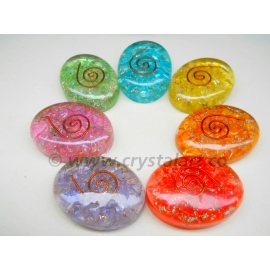 Gemstone Chakra Reiki Symbol Cabochon Set