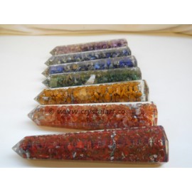 7 Chakra Orgone Obelisk Point