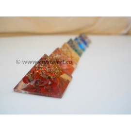 Gemstone Orgone Chakra Pyramid