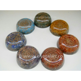 Gemstone Chakra Orgone Cabs Disk Set