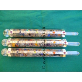 Gemstone 7 Chakra Orgone Healing Stick