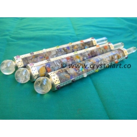 Gemstone 7 Chakra Orgone Healing Stick