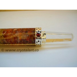 Spinning Merkaba Star 7 Chakra Layer Orgone Healing Stick