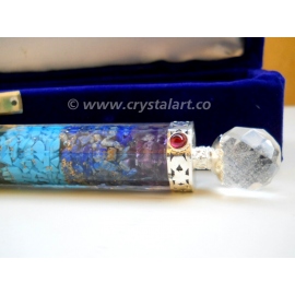 Crystal Spinning Merkaba 7 Chakra Layers Orgone Healing Stick