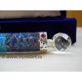 7 Chakra Layer Faceted Wand Orgone Healing Stick