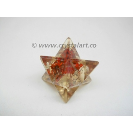 Red Jasper Agate Orgone Merkaba Star
