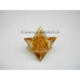 Yellow Jade Orgone Merkaba Star