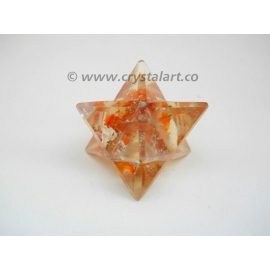 Red carnelian Agate Orgone Merkaba Star