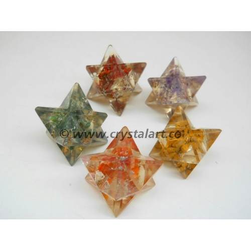 Gemstone Mix Orgone Merkaba Star