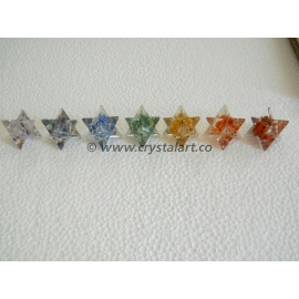 New Design Mix Gemstone Orgone Merkaba Star