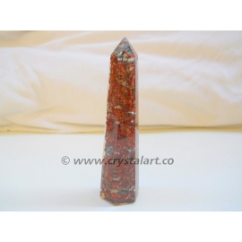Red Jasper Agate Orgone Obelisk