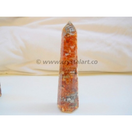 Red Carnelian Orgone Obelisk