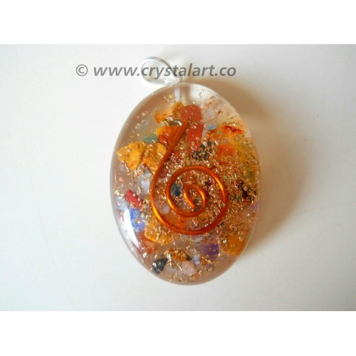 7 chakra Reiki Symbol Orgone Pendants