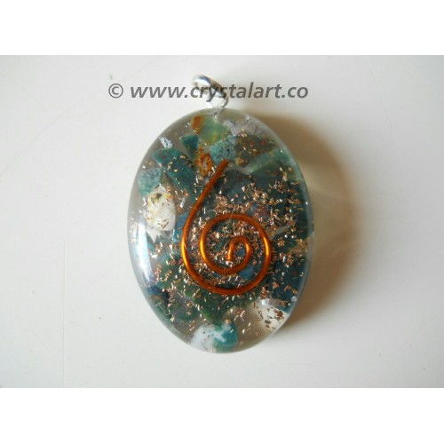 Blood Stone Agate Reiki Symbol Orgone Pendants