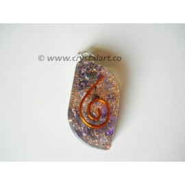 Amethyst Reiki symbol Orgone Pendants