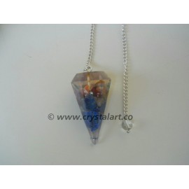 Gemstone Faceted Orgone Pendulum