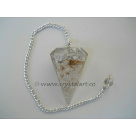 Gemstone Faceted Orgone Pendulum