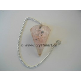 Gemstone Faceted Orgone Pendulum