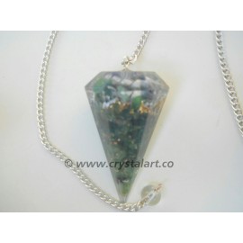 Gemstone Faceted Orgone Pendulum