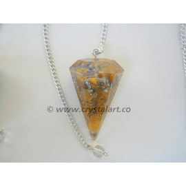 Gemstone Faceted Orgone Pendulum