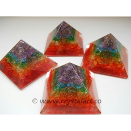 Chakra Layers Big size Orgone Pyramid